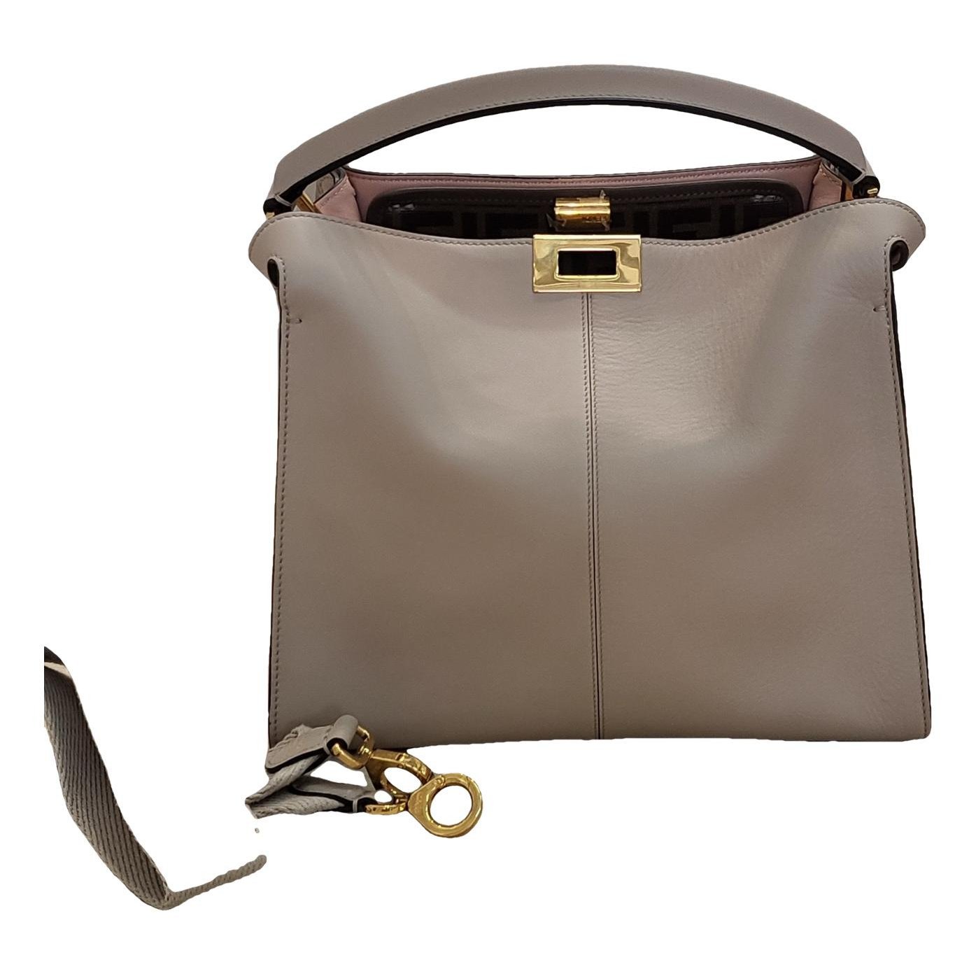Peekaboo leather handbag