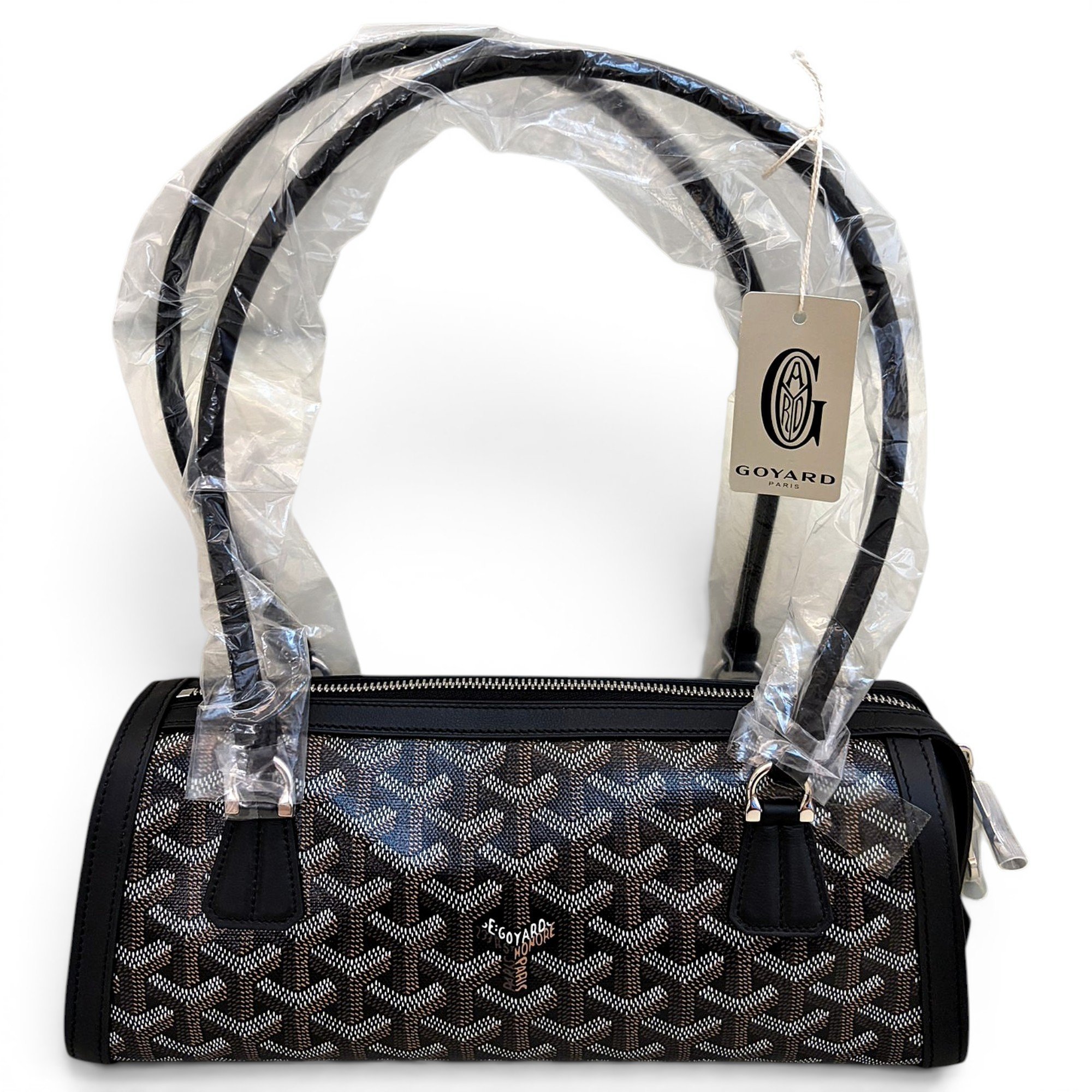 Patent leather handbag