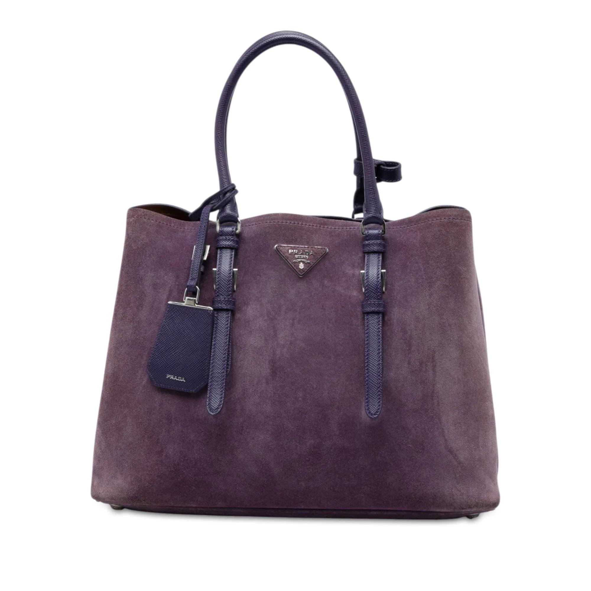 Double leather satchel