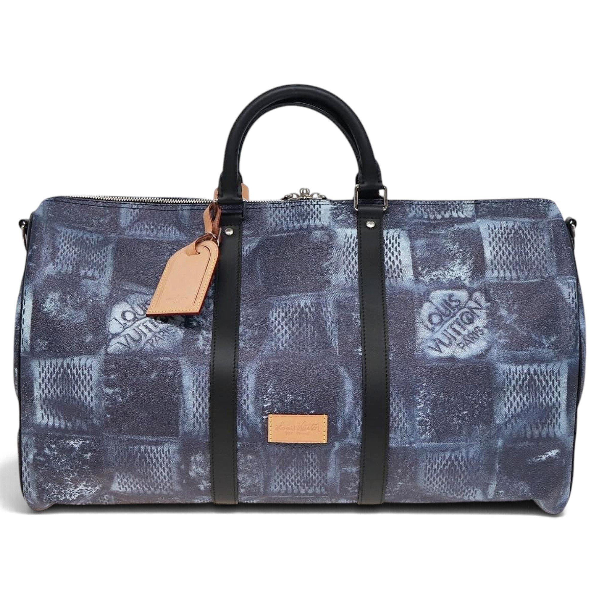 Keepall leather travel bag