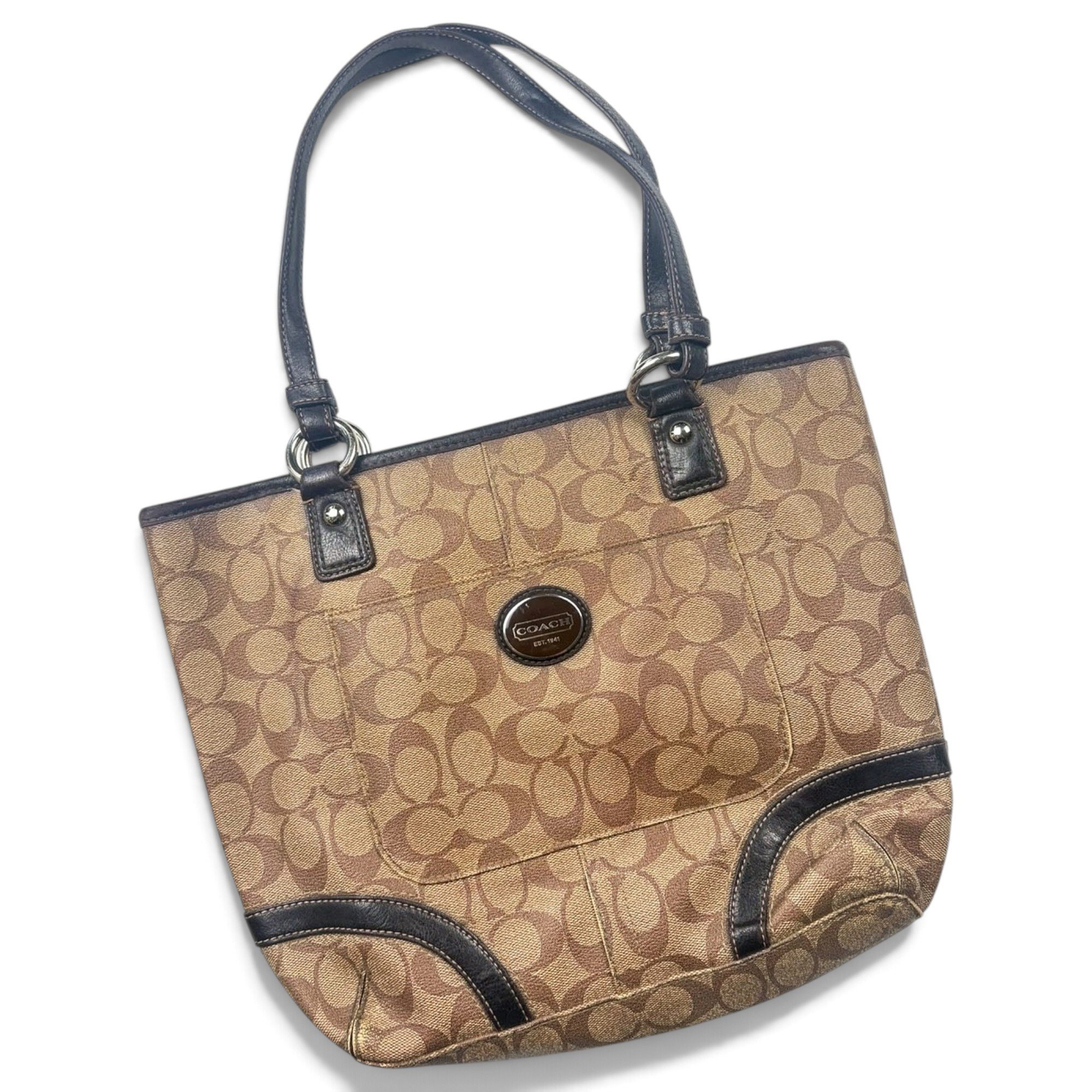 CITY ZIP TOTE leather tote