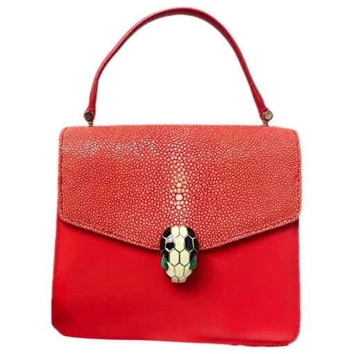 Serpenti leather handbag