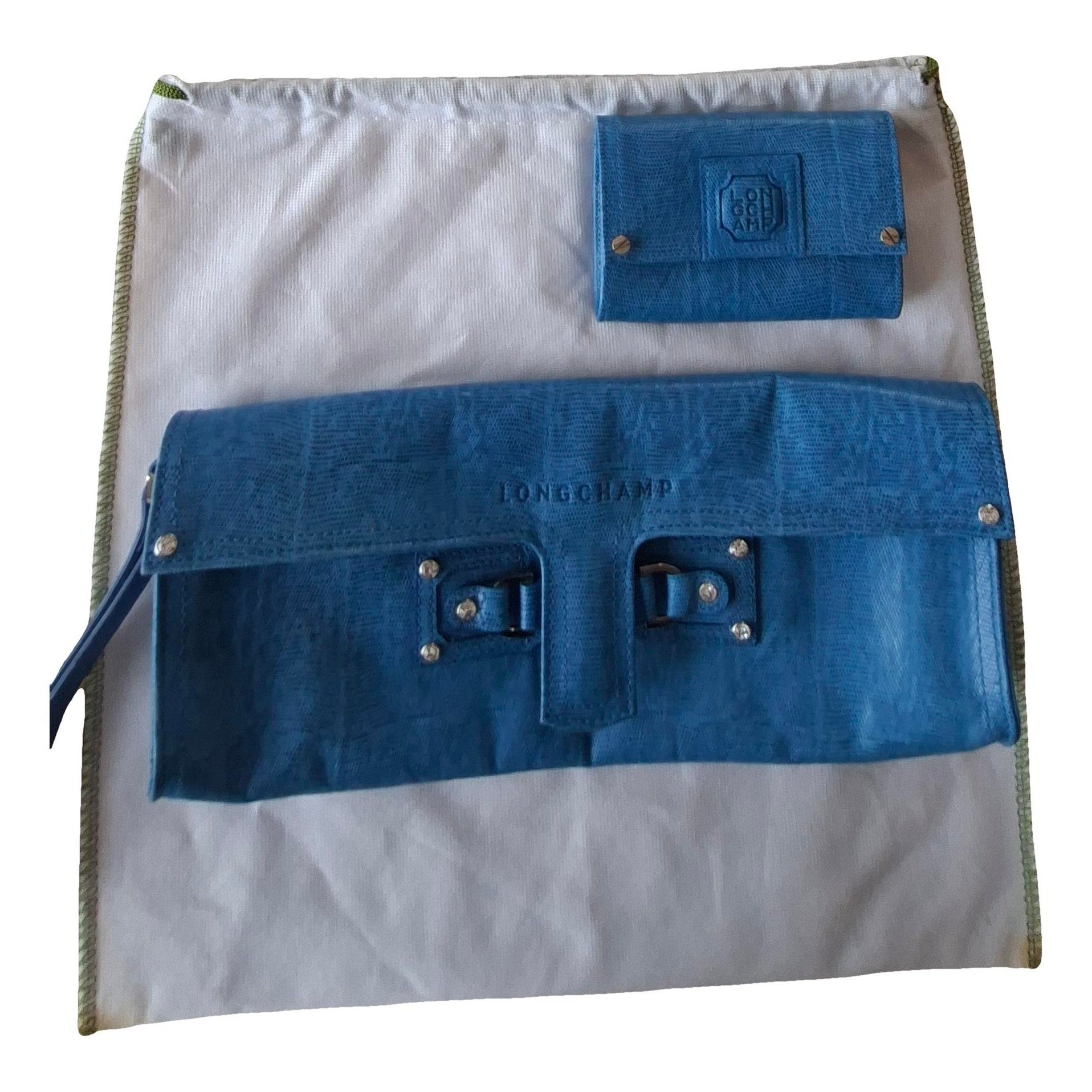 Leather clutch bag