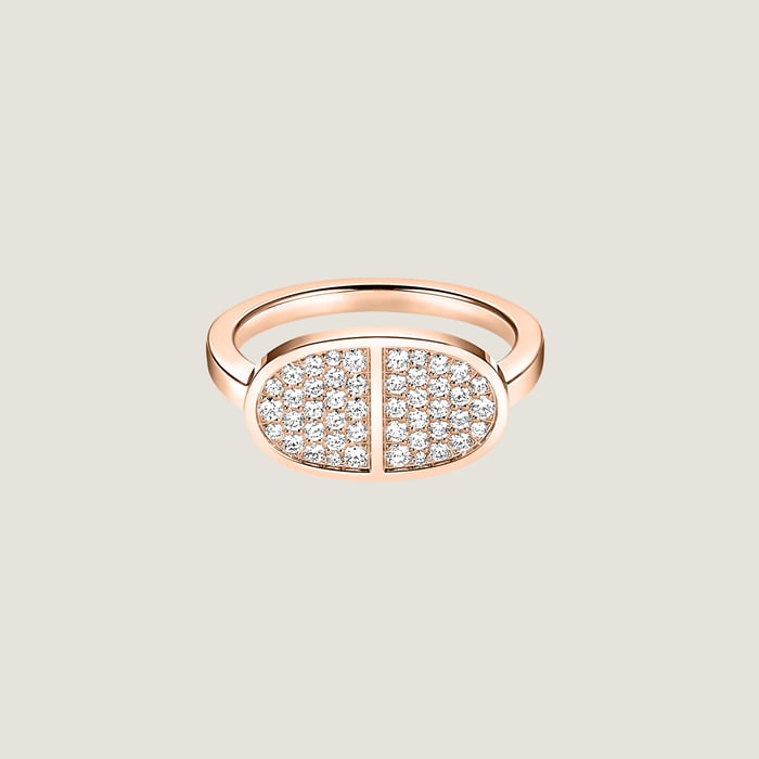 Sans Coloris Chaine d'Ancre Verso Ring, Medium Model