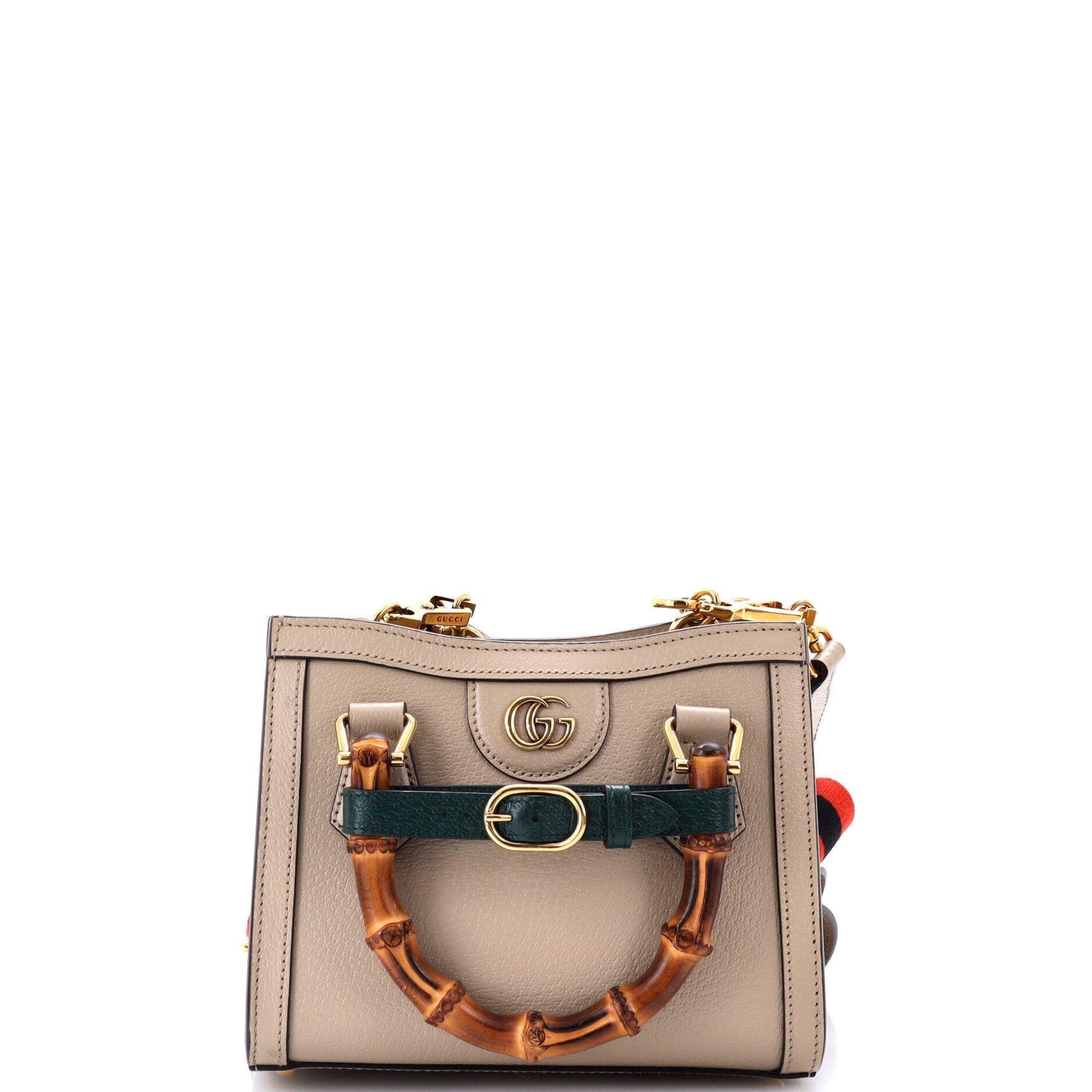 Diana NM Bamboo Handle Tote Leather Mini