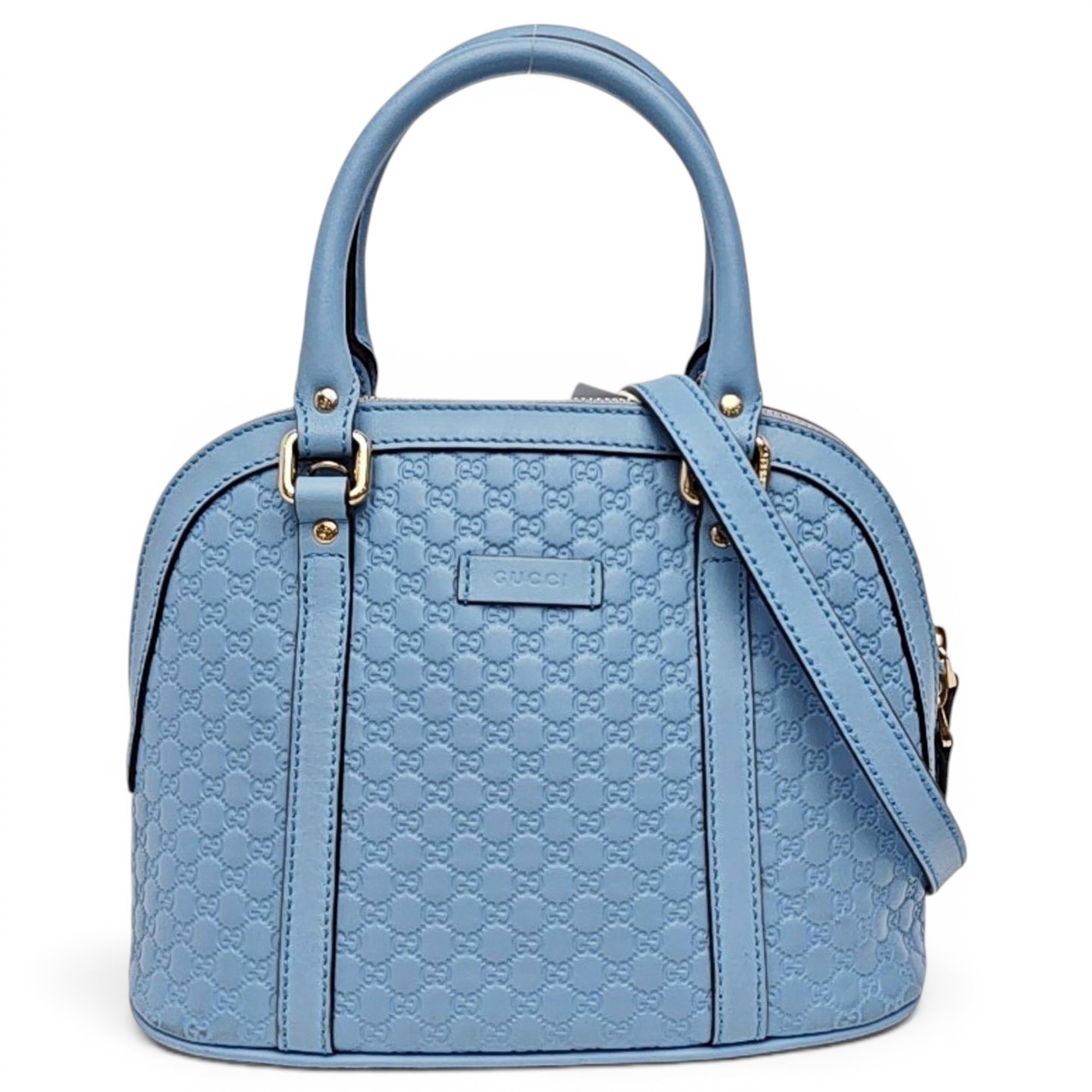 Dôme leather handbag