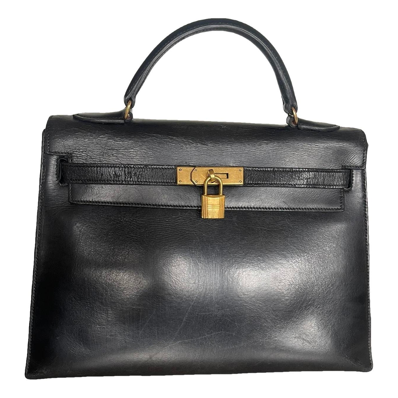 Kelly 32 leather handbag