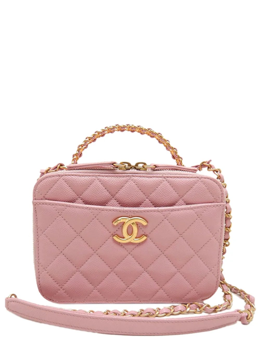 2021-2026 Small Quilted Caviar Pick Me Up Vanity Case satchel