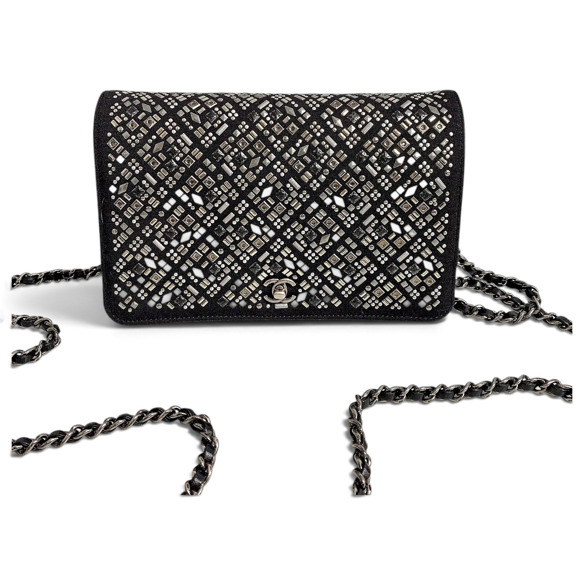 Wallet On Chain Gabrielle cloth crossbody bag