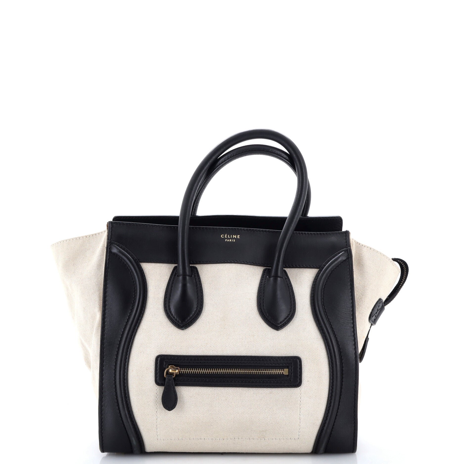 Luggage Bag Canvas and Leather Micro