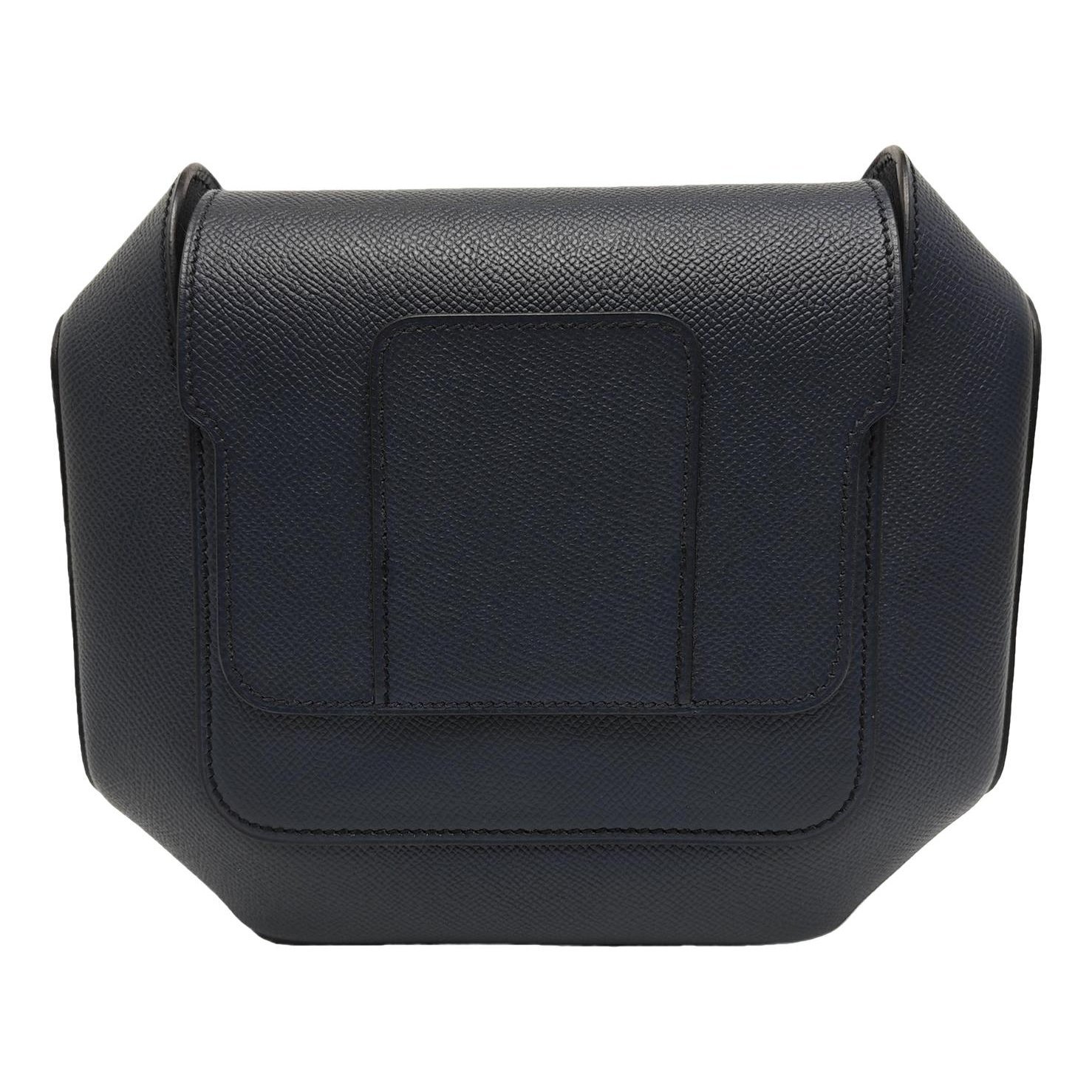 Octogone leather handbag