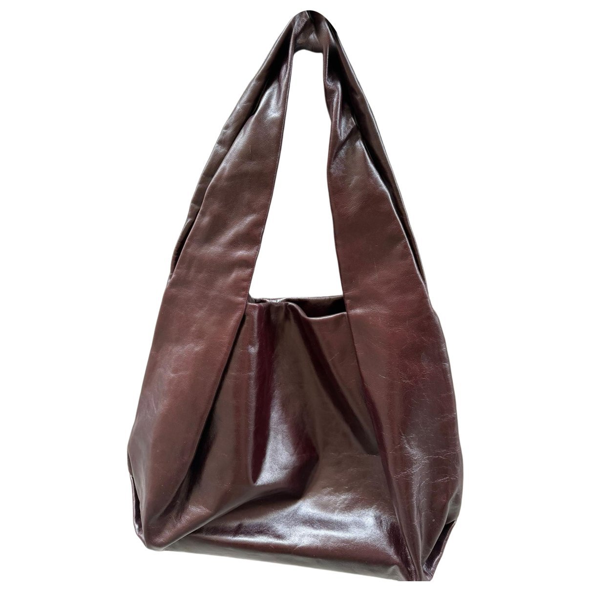 Leather clutch bag