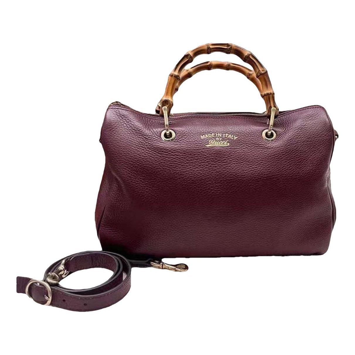 Bamboo Shopper leather tote