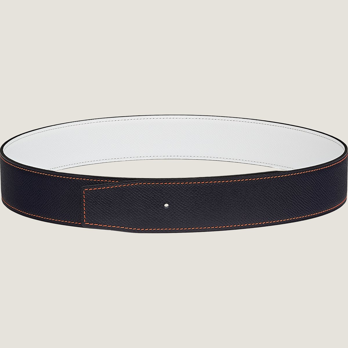 Reversible leather strap 38 mm