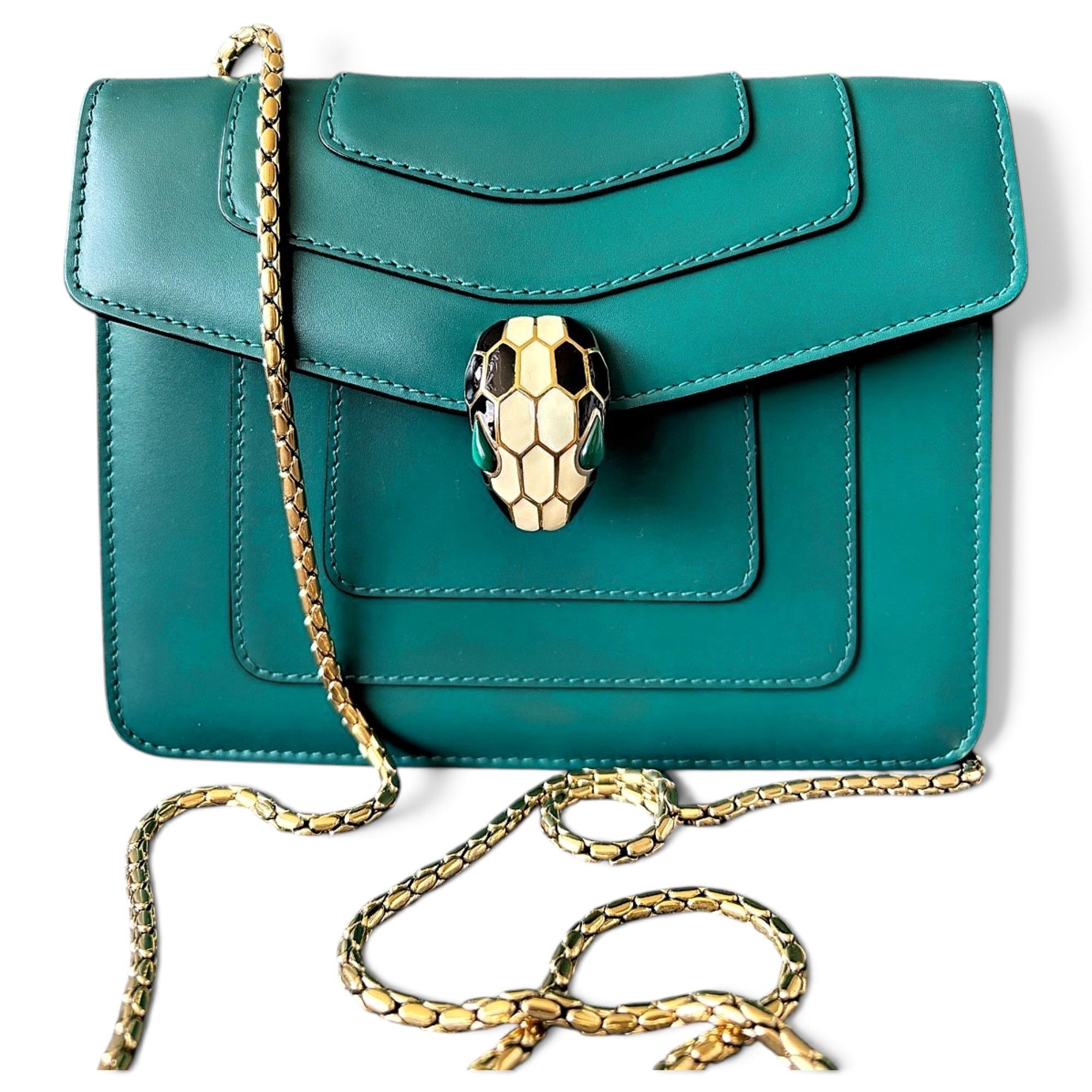 Serpenti leather crossbody bag