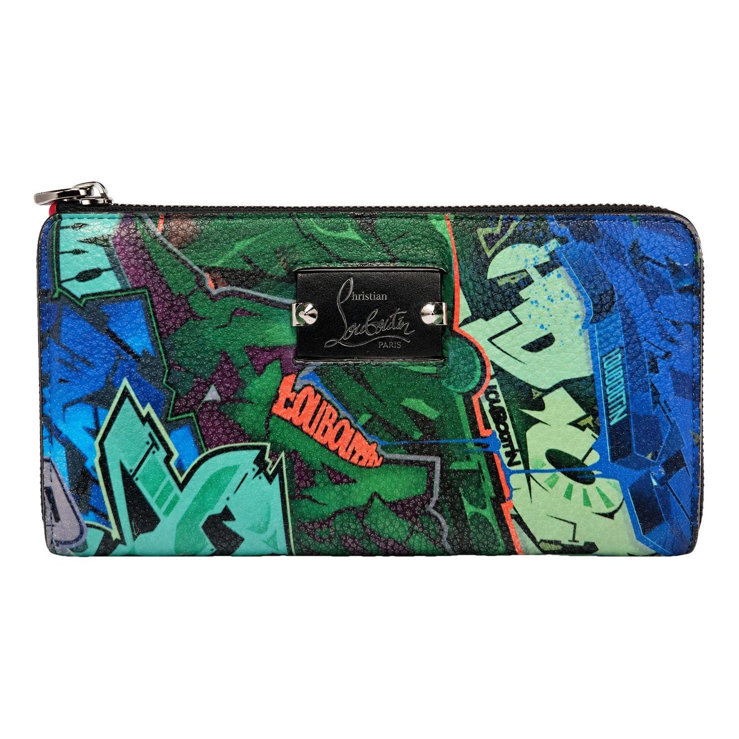 Leather clutch bag
