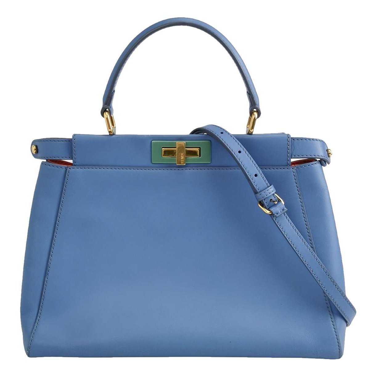 Peekaboo leather handbag