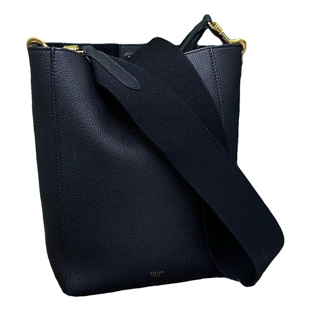 Seau Sangle leather handbag