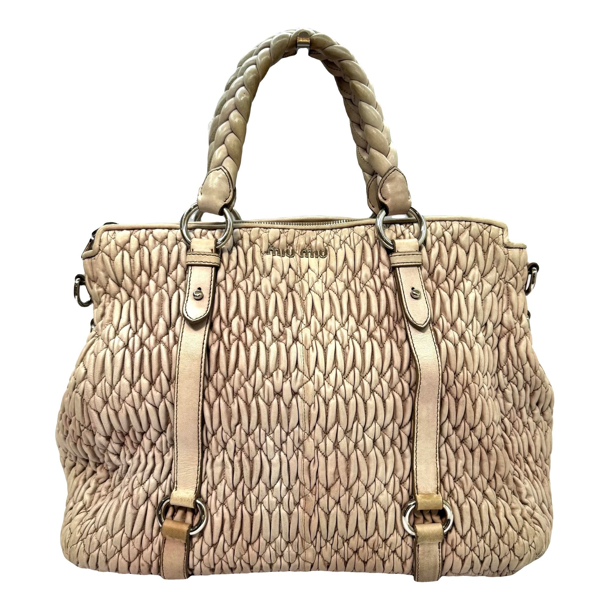 Miu Miu Matelassé leather handbag
