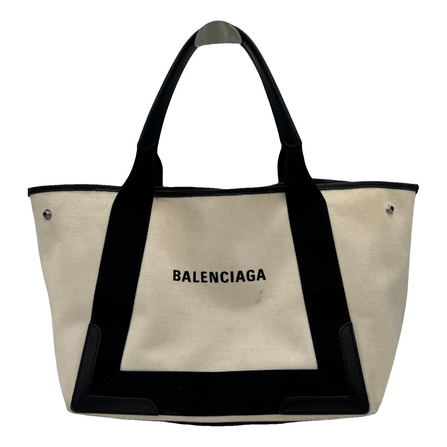 Navy cabas cloth tote