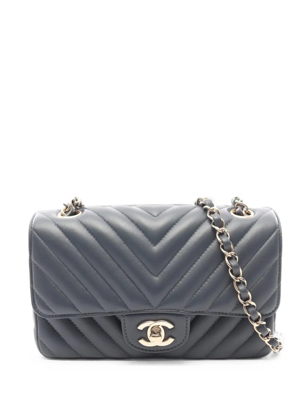 2018-2019 20 Chevron V-stitch shoulder bag