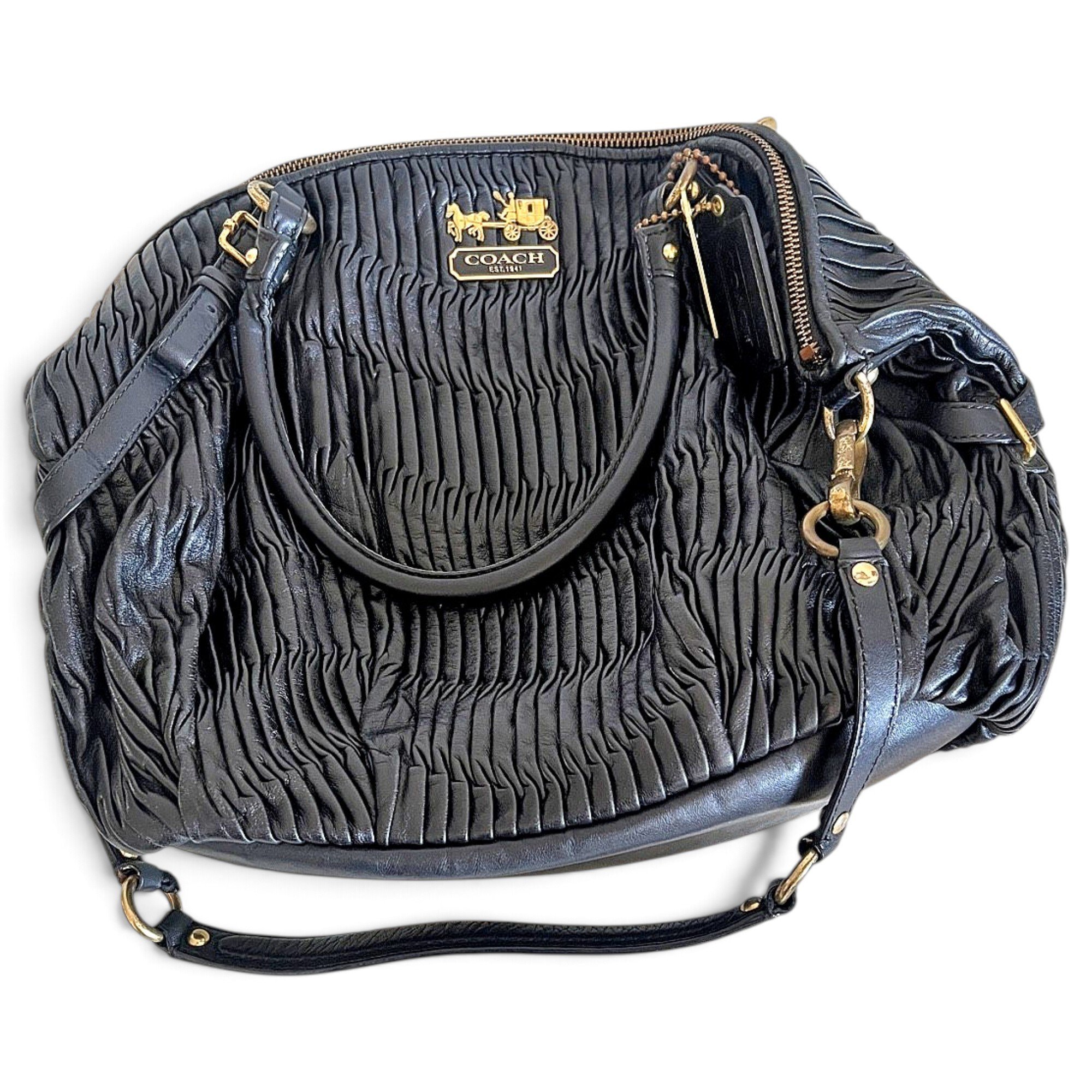 Madison leather satchel