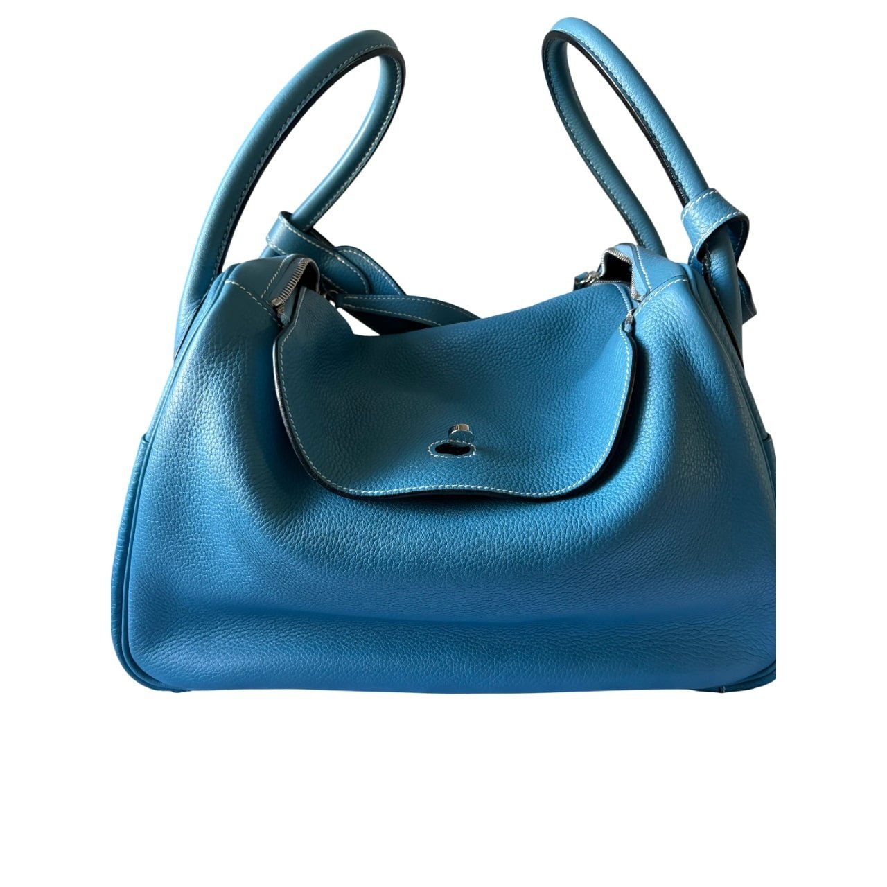 Hermes Lindy Handbag Toile Jean 2007