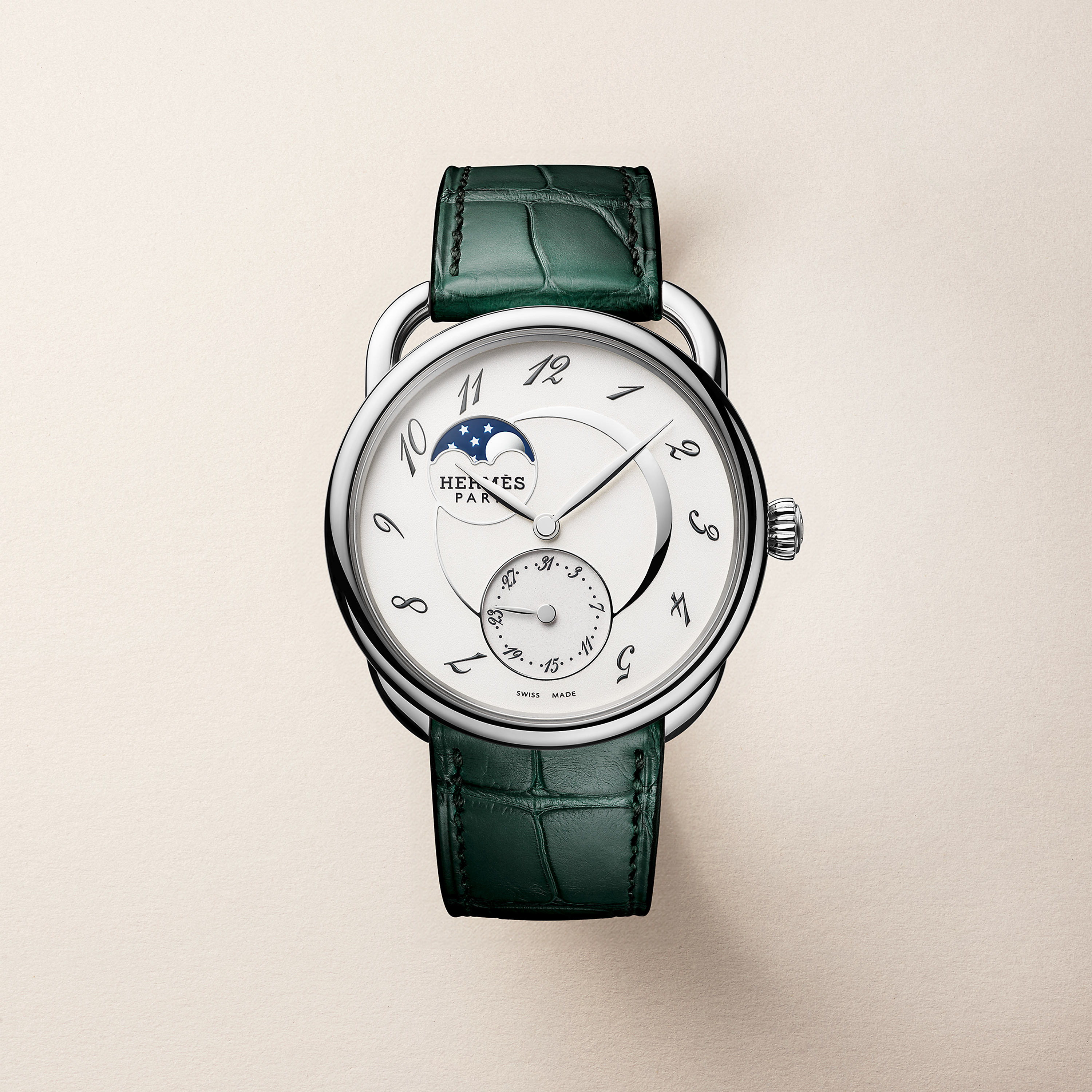 Montre Arceau Petite Lune, Grand modèle, 38 mm