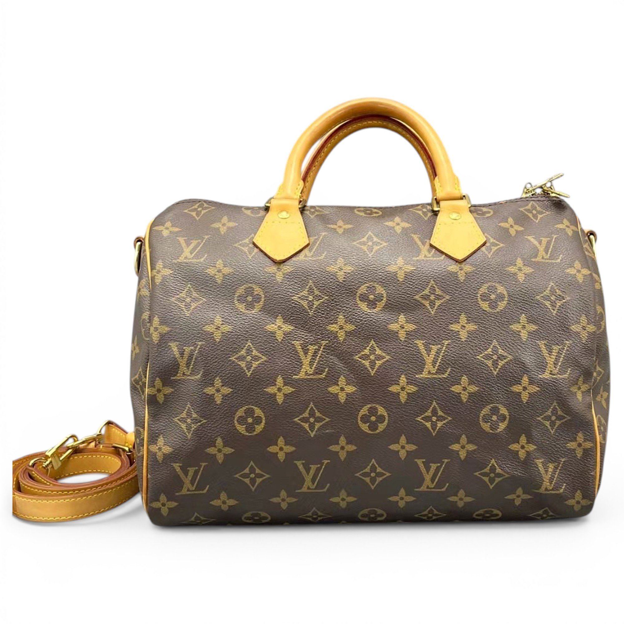 Speedy leather handbag