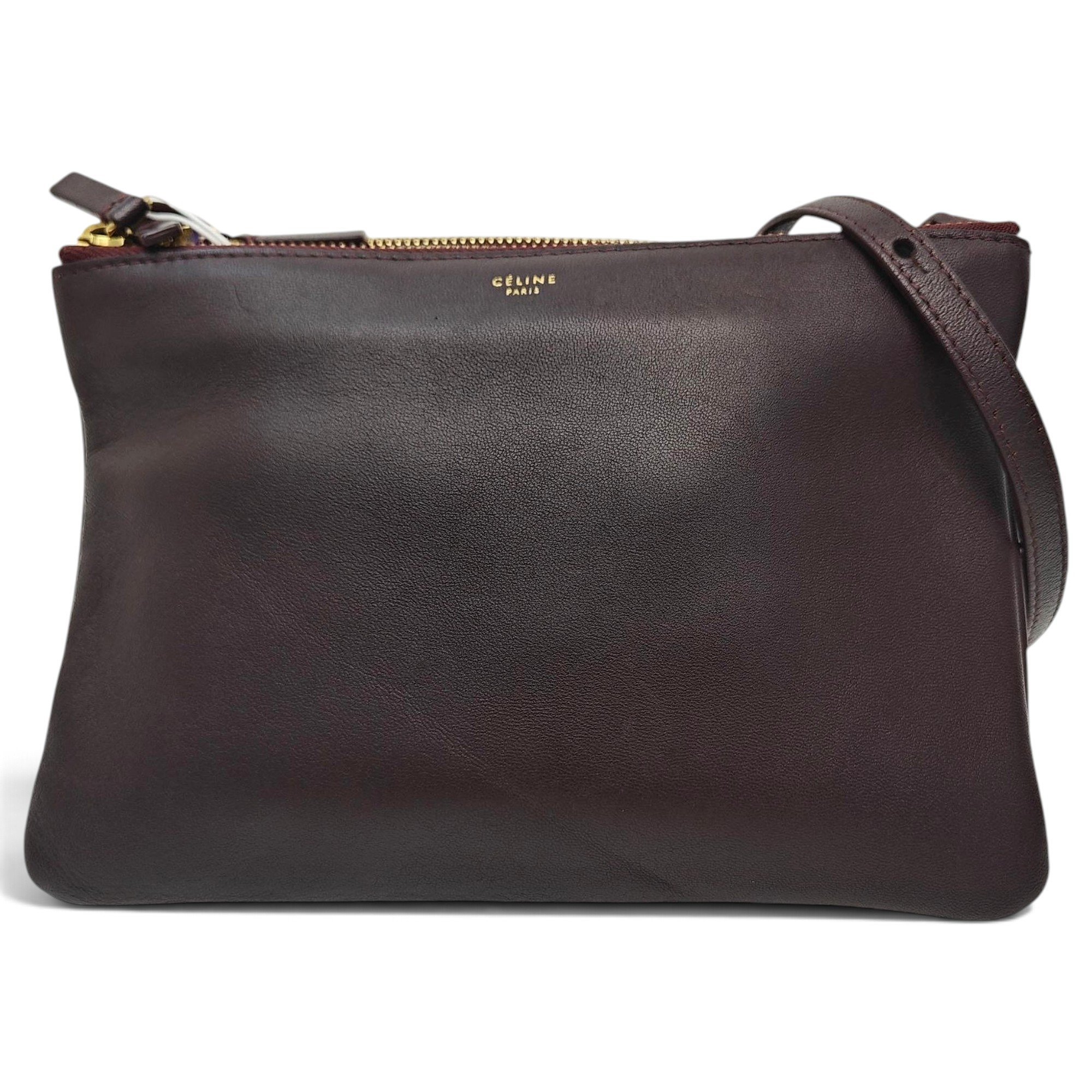 Trio leather crossbody bag