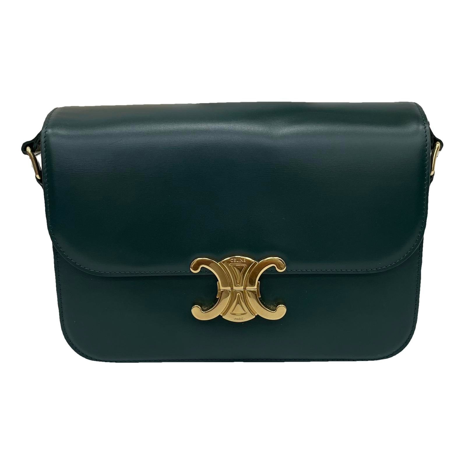 Triomphe leather handbag