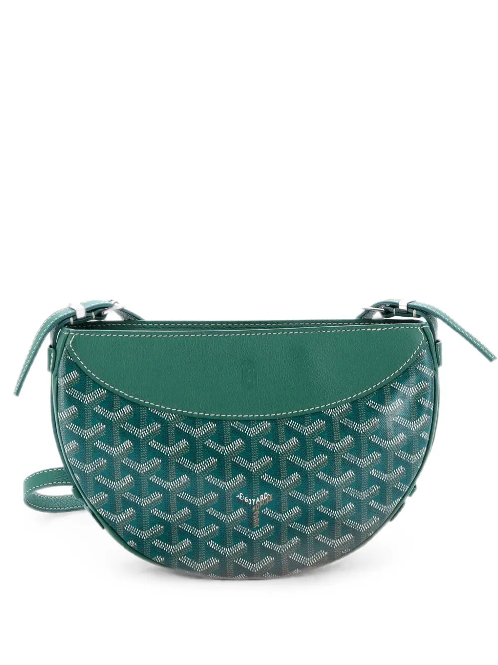 Hirondelle Coated Canvas and Leather shoulder bag