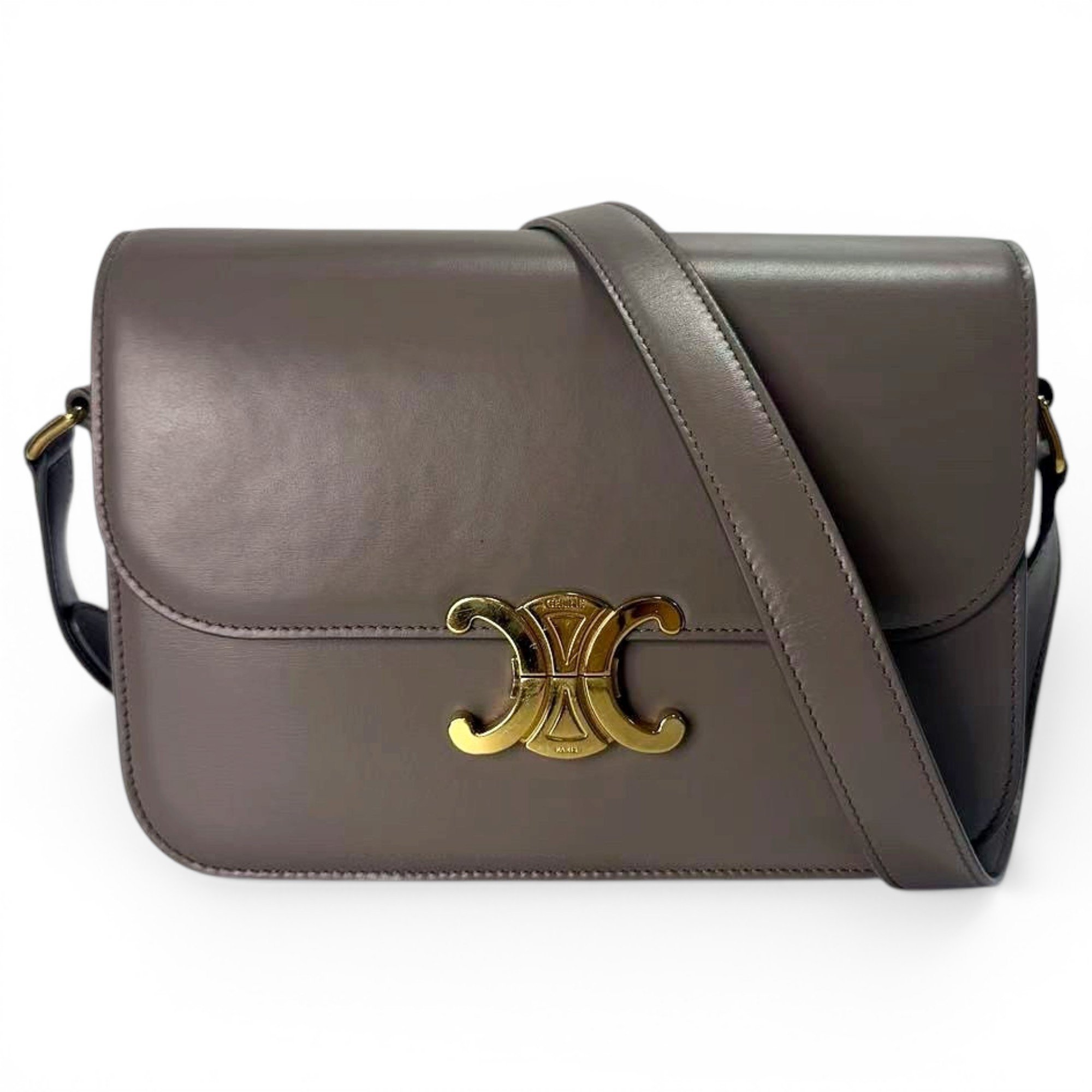 Triomphe leather handbag