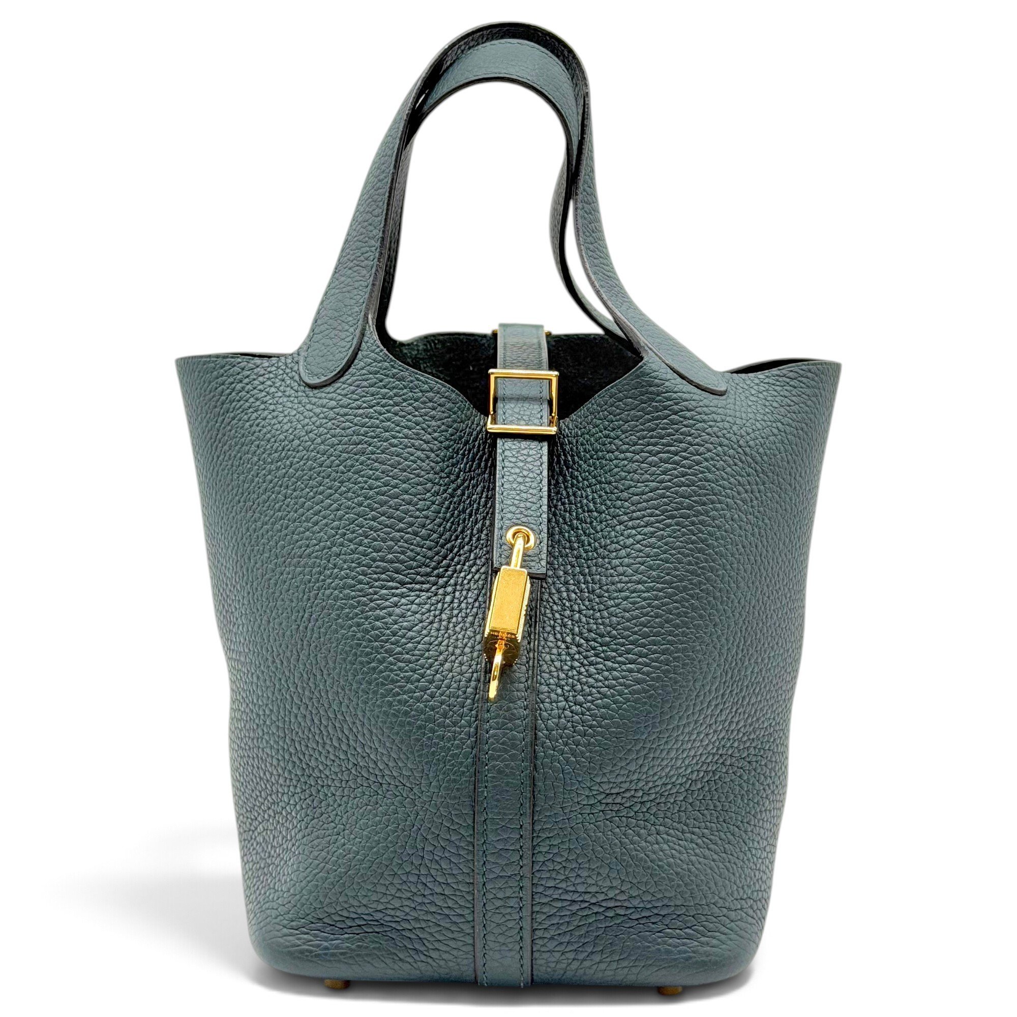 Hermes Picotin 18 Handbag Vert Cypres 2018
