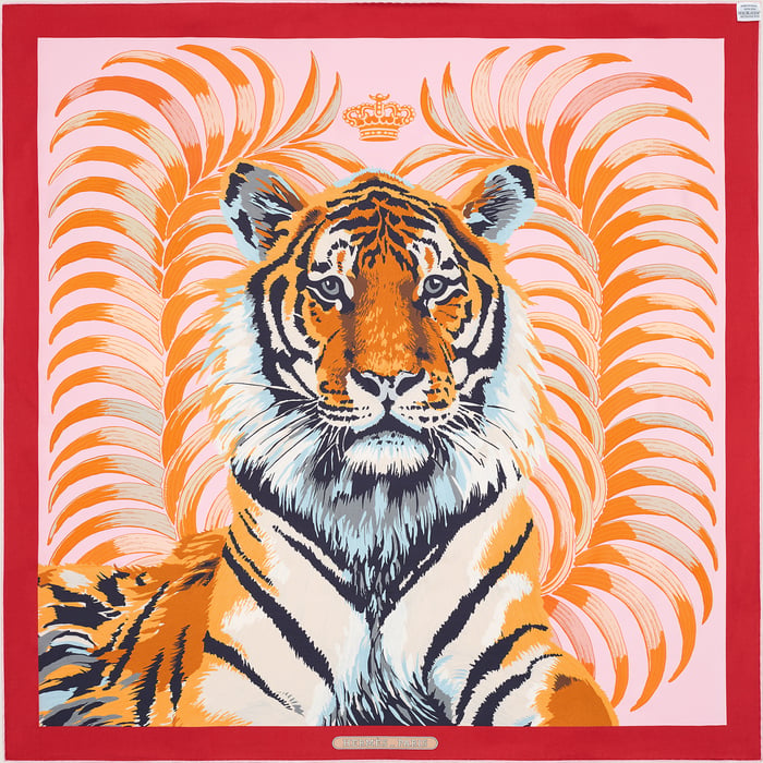 Tigre Royal 더블 페이스 스카프 90