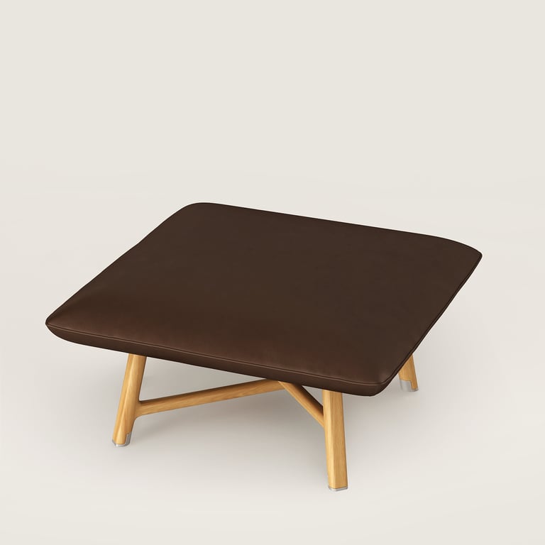 Les Necessaires d'Hermès "carre d'assise" low stool, medium model
