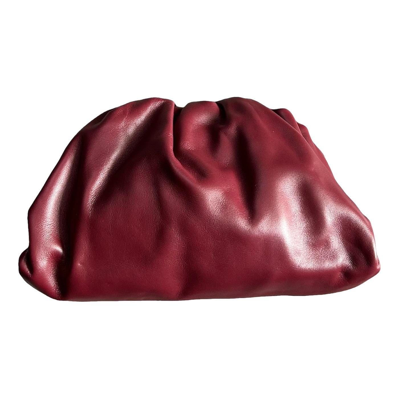 Pouch leather clutch bag