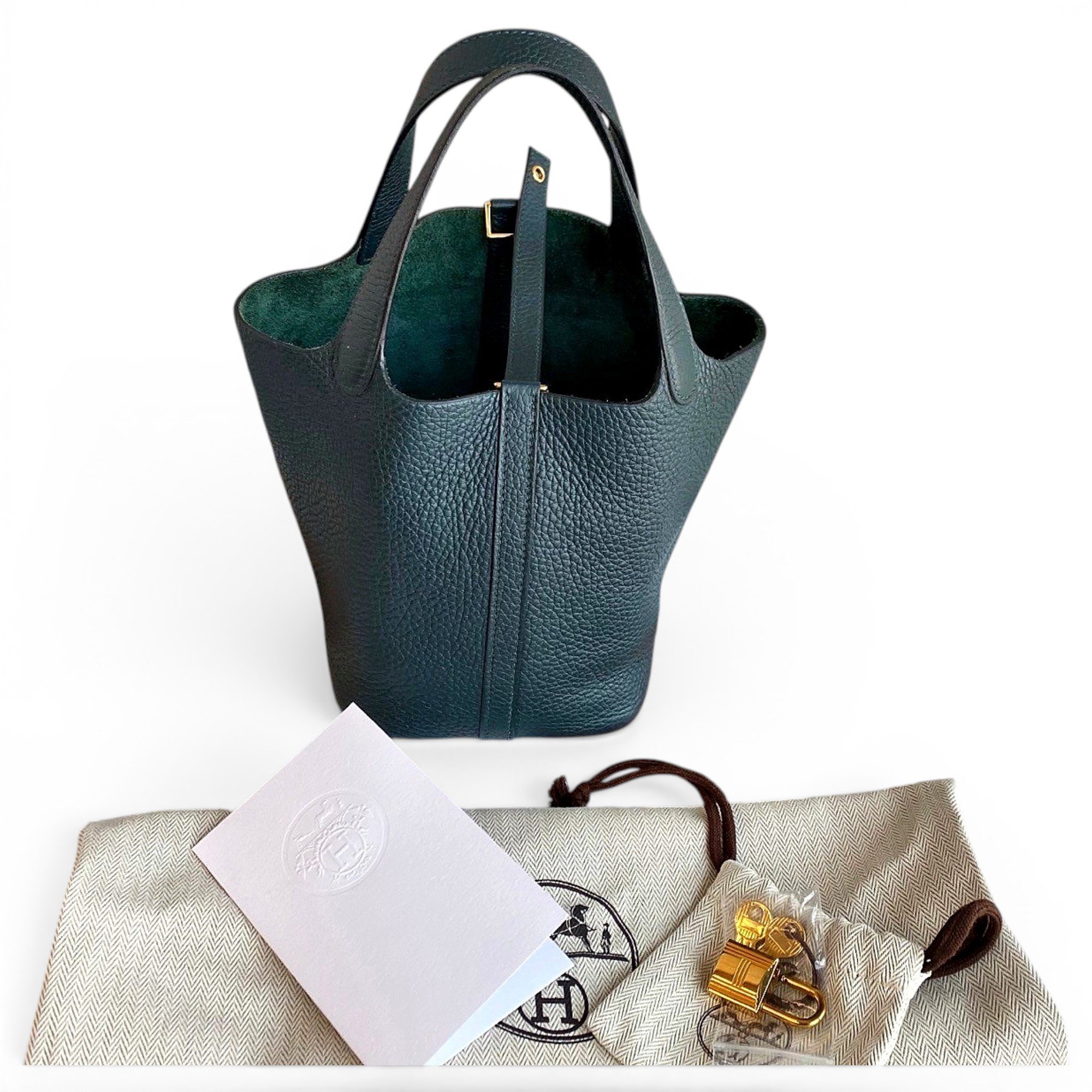 Picotin leather handbag