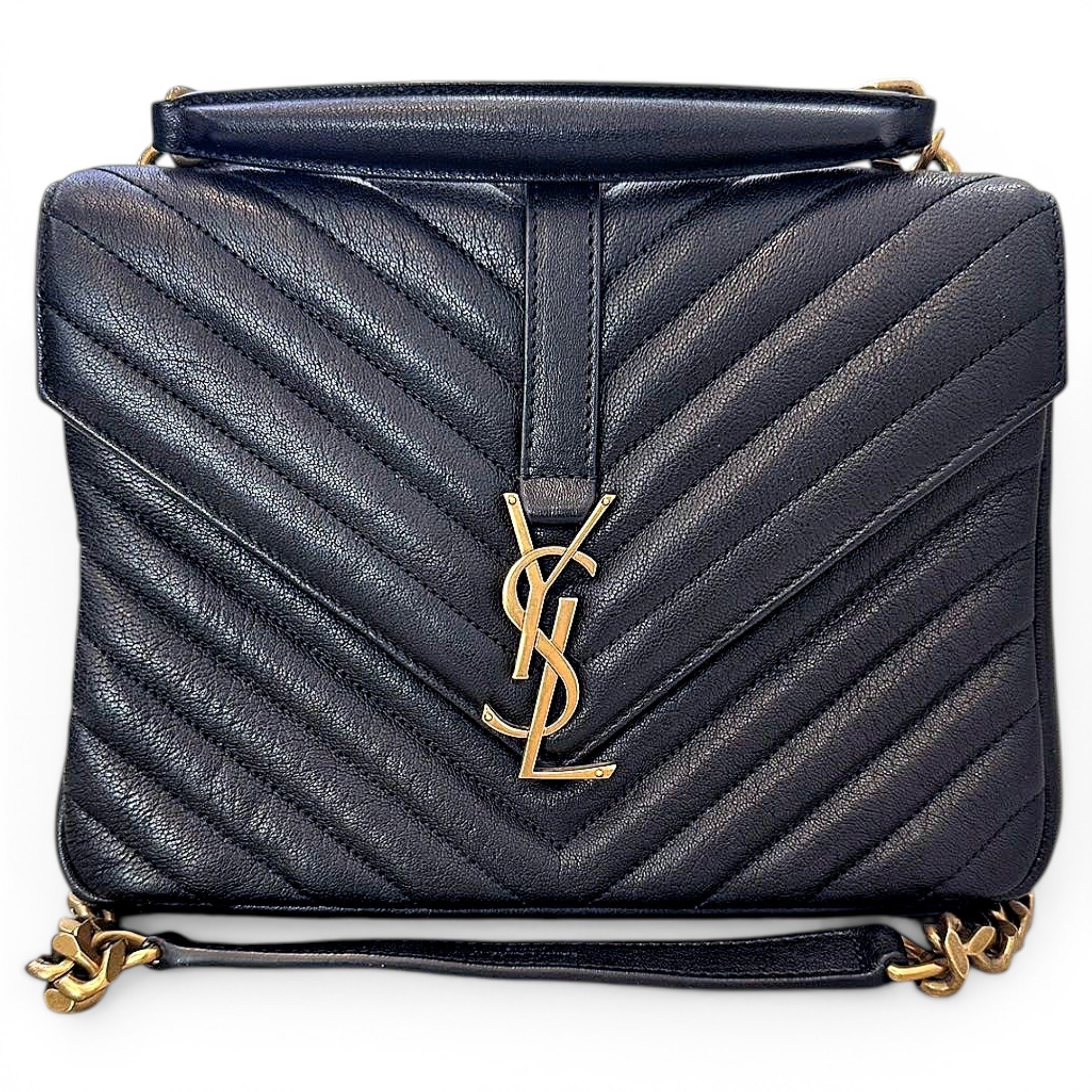 Collége monogramme leather handbag