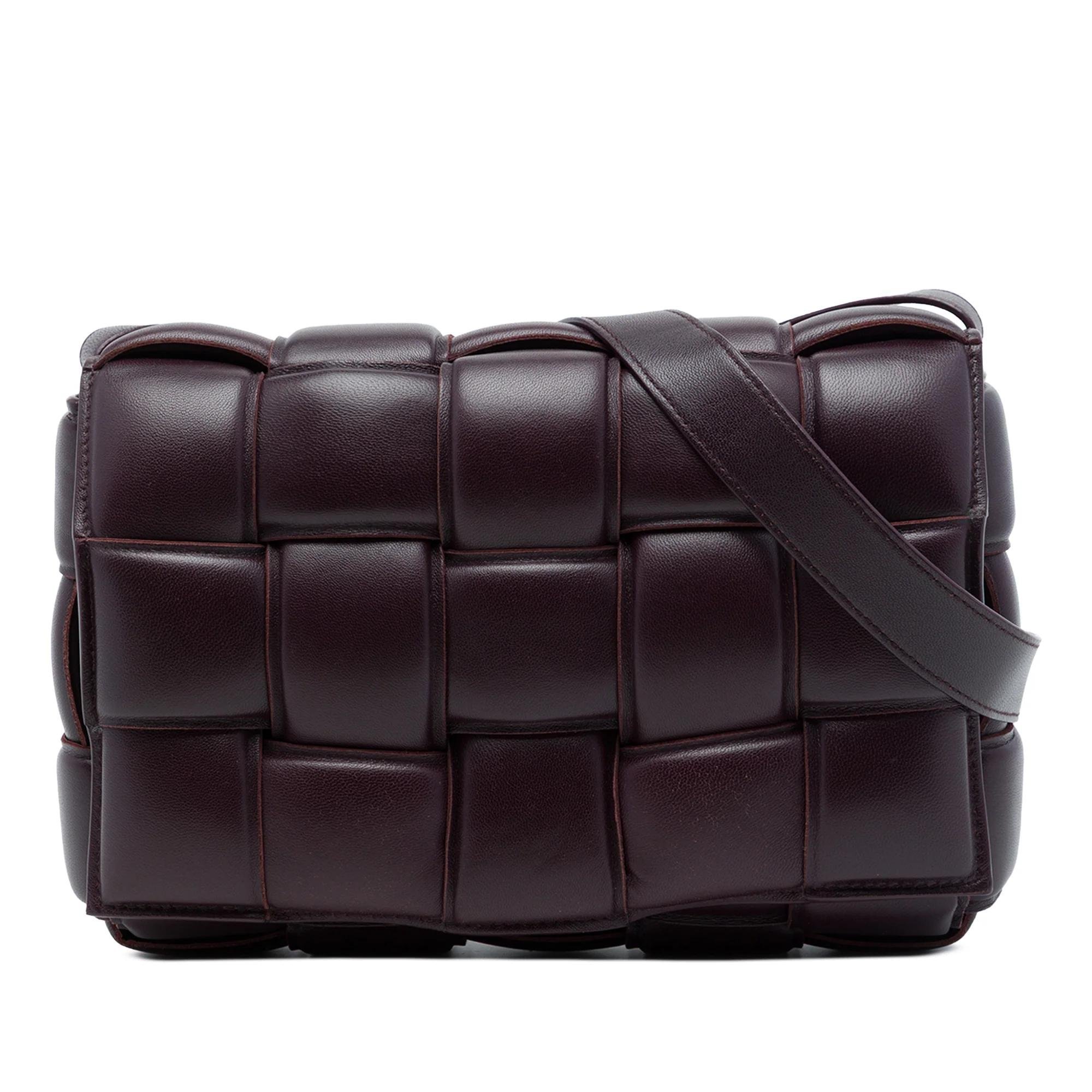 Cassette leather handbag