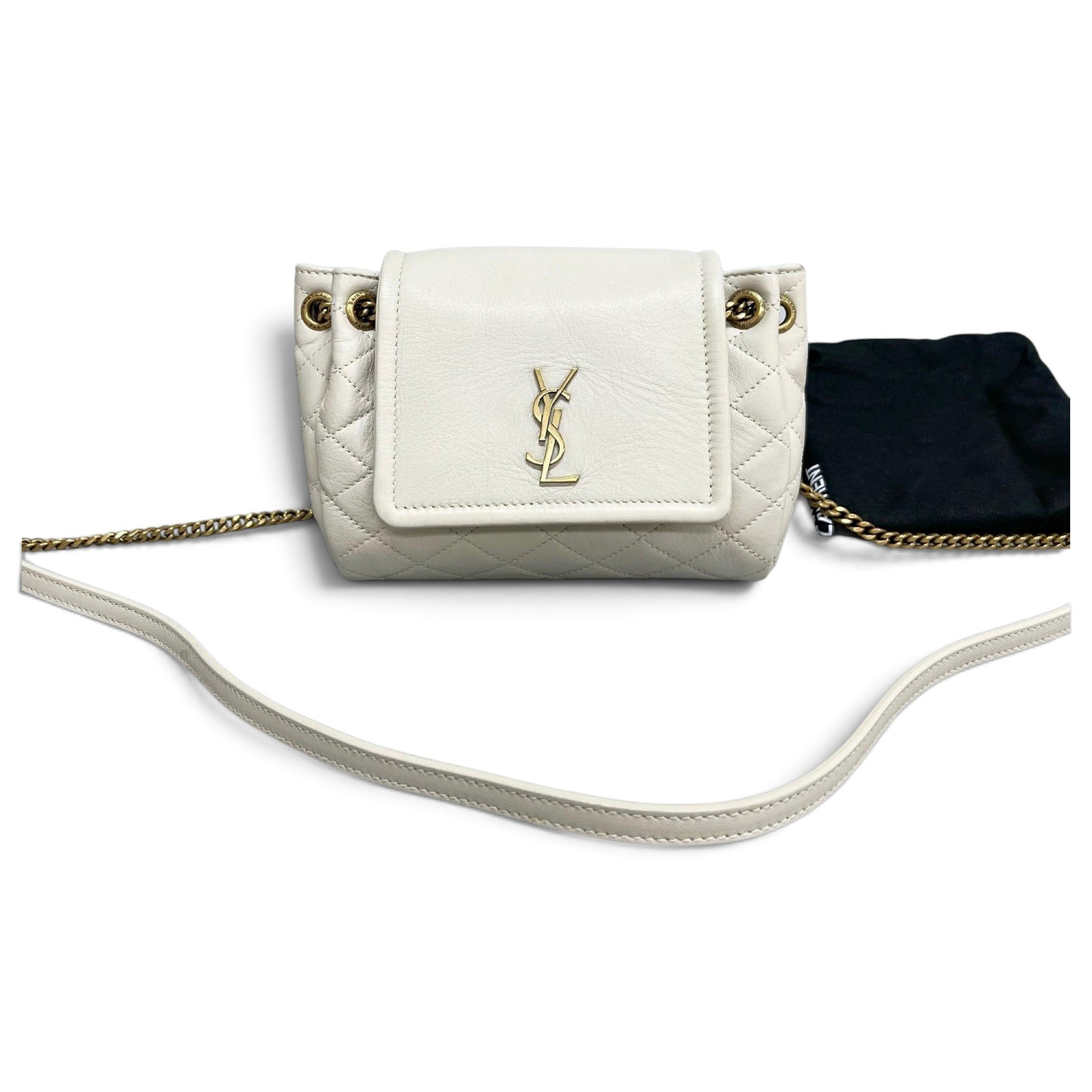 Baby monogramme leather handbag