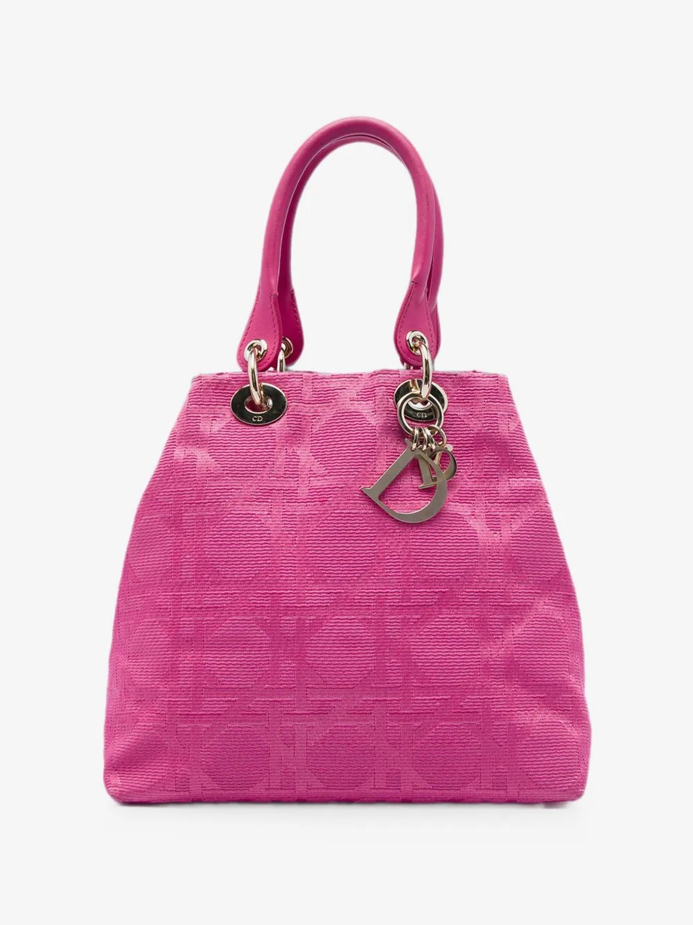 2008 Small Canvas Cannage Lady Dior Soft Shopping tote bag