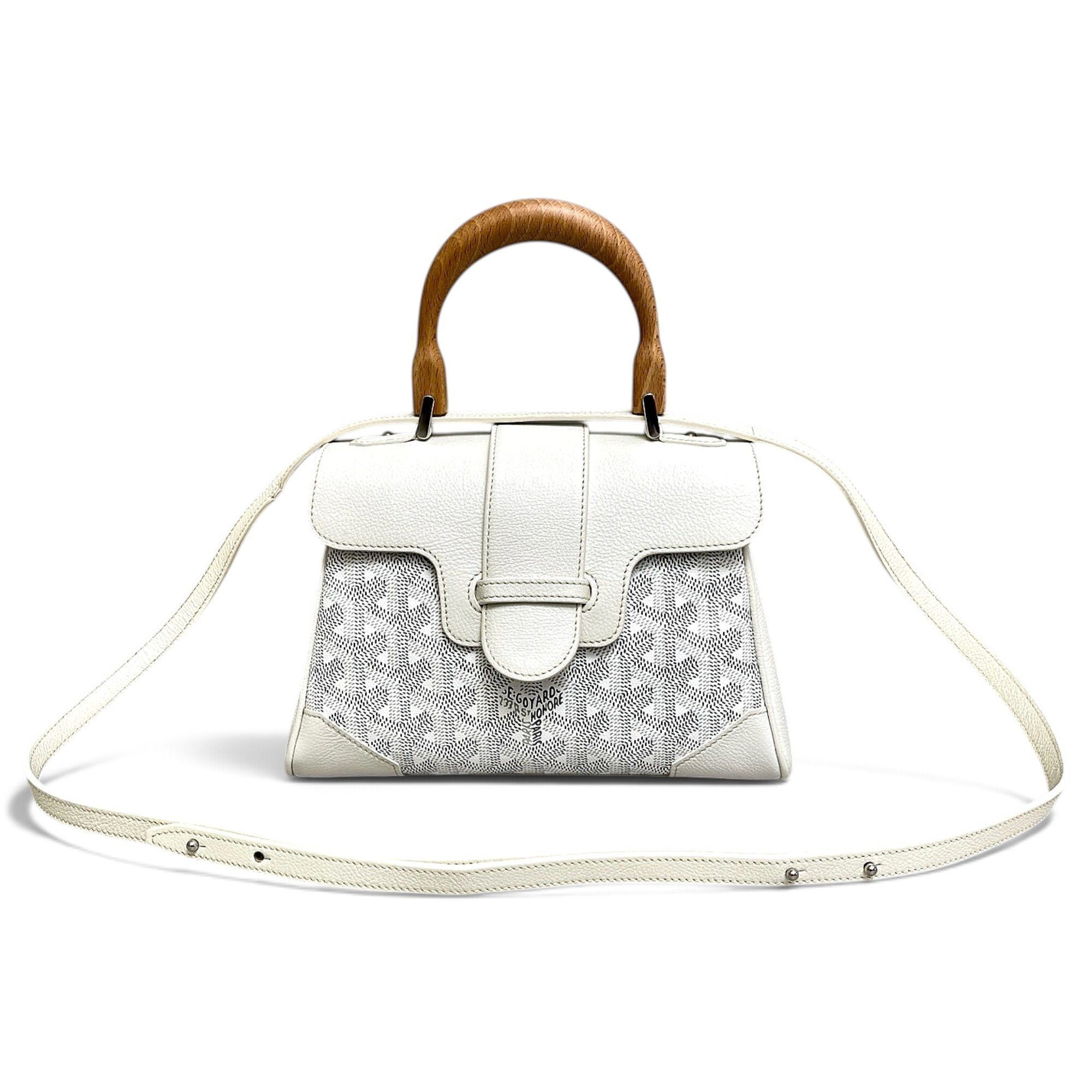 Goyard Saïgon leather handbag