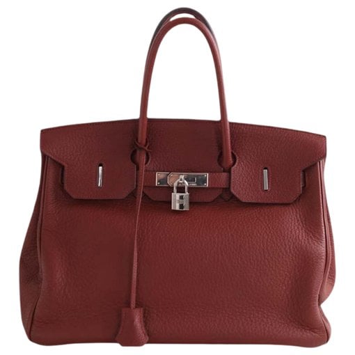 Birkin 35 leather handbag