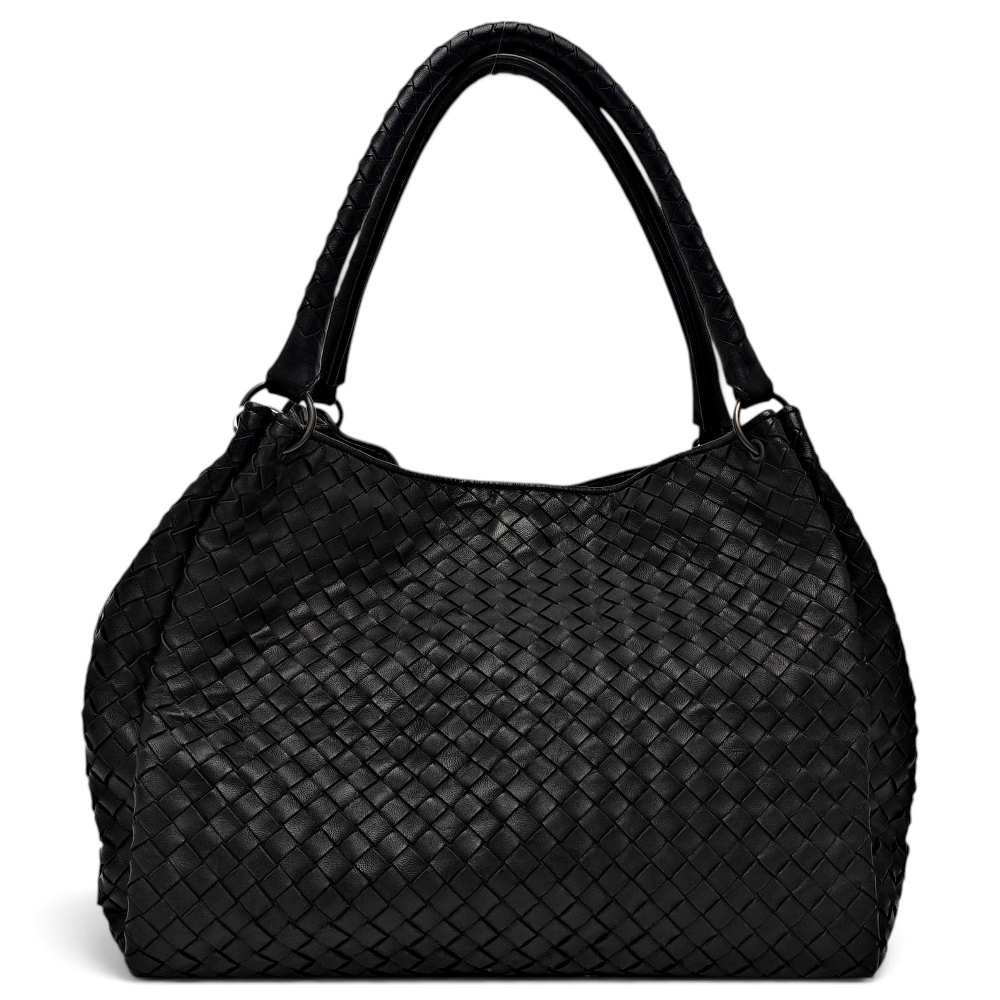 Parachute leather handbag