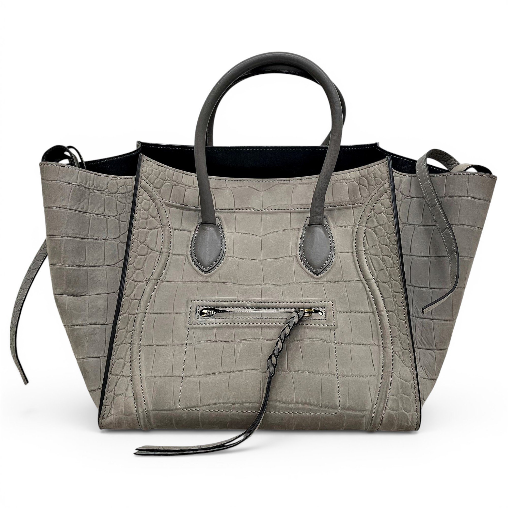 Celine Luggage Phantom leather handbag