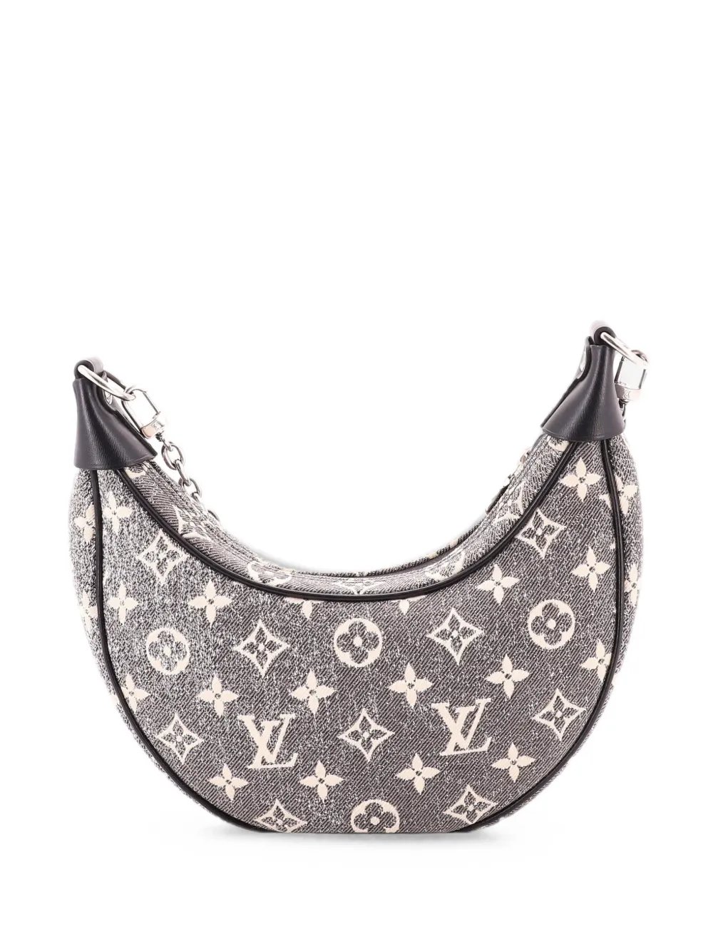 Loop Handbag Monogram Jacquard Denim hobo bag