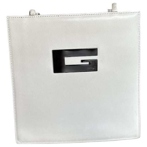 Square G leather handbag