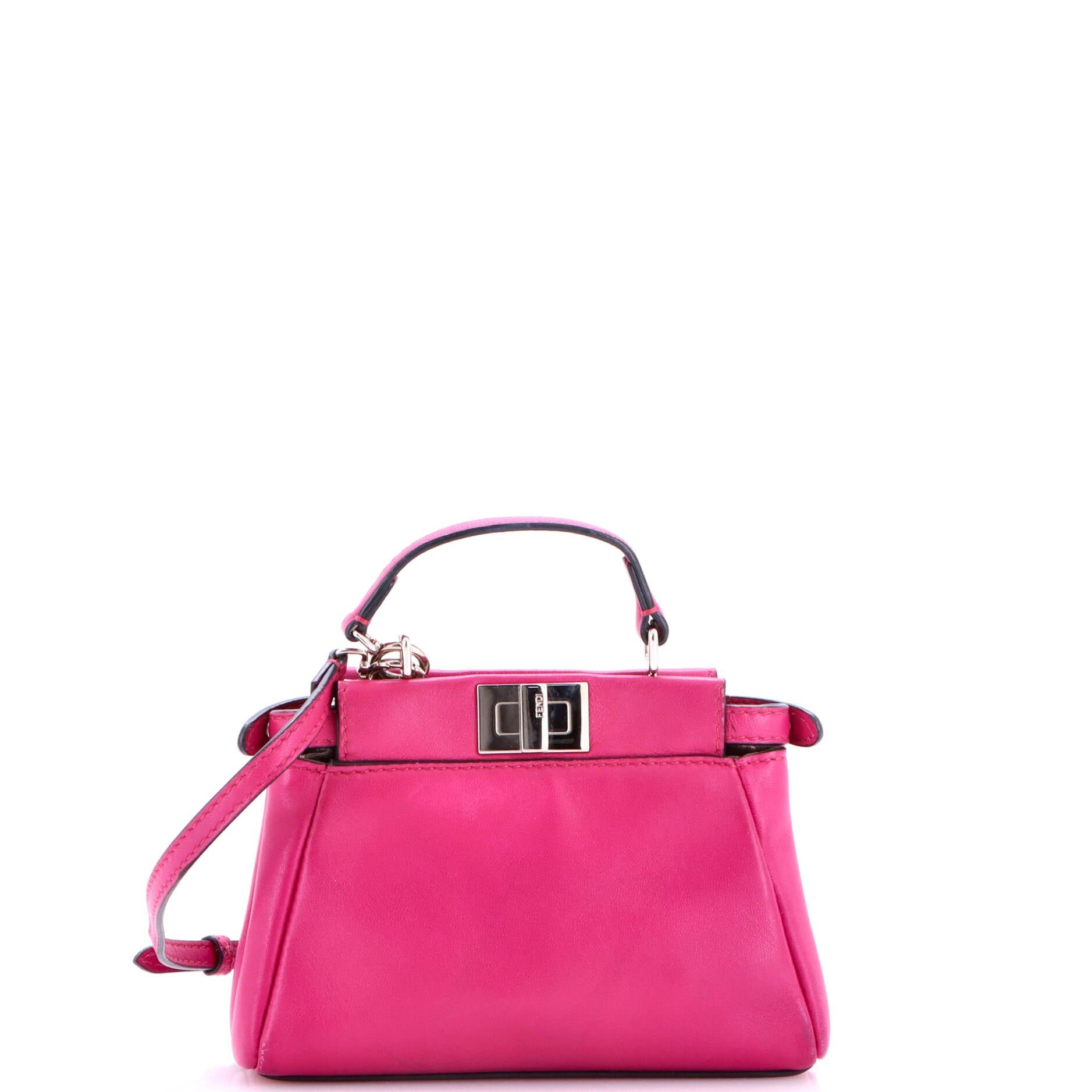 Peekaboo Bag Leather Nano