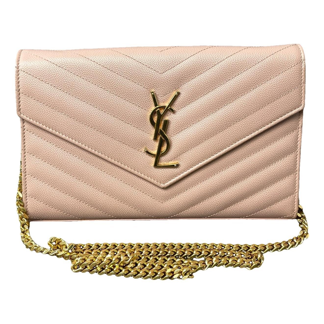 Portefeuille enveloppe leather handbag